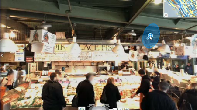 Rucksack Streetview in Bing Maps