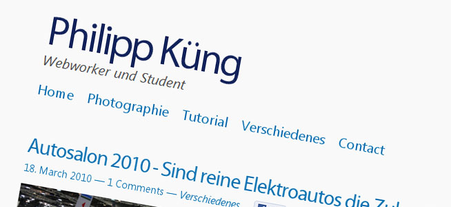 Neues Blog Theme für philippkueng.ch
